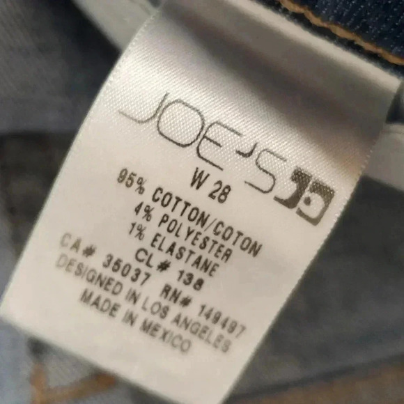 Joe's Jeans High Rise Skinny Ankle folded Raw Hem Distressed Jeans size  28 - Picture 8 of 9